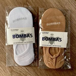 Bombas lightweight no show socks NWT unisex L 2 pairs